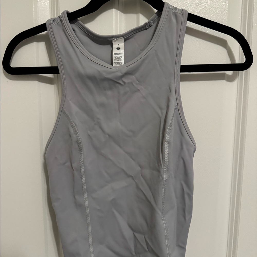 Lululemon Athletica Light Gray Tank Top